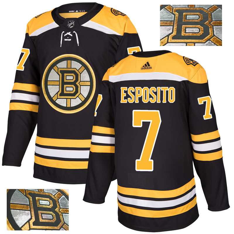 Bruins 7 Phil Esposito Black With Special Glittery Logo Adidas Jersey,We sell and wholesale Bruins 7 Phil Esposito Black With Special Glittery Logo Adidas Jersey on line form chian!